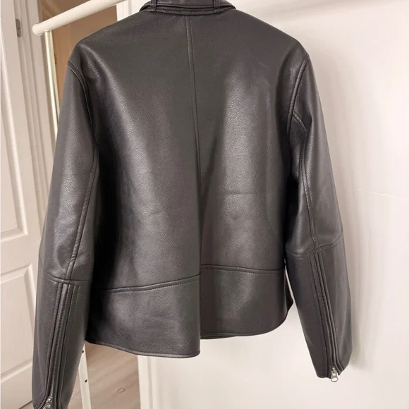 H&M Black Leather Jacket - Picture 5 of 7